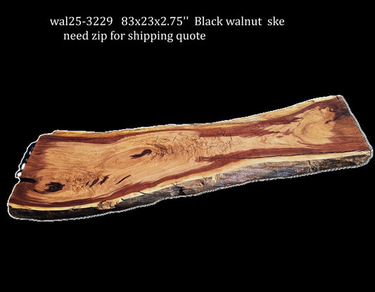 Black Walnut | DIY | Live Edge | River Table | Counter | Wal25-3229
