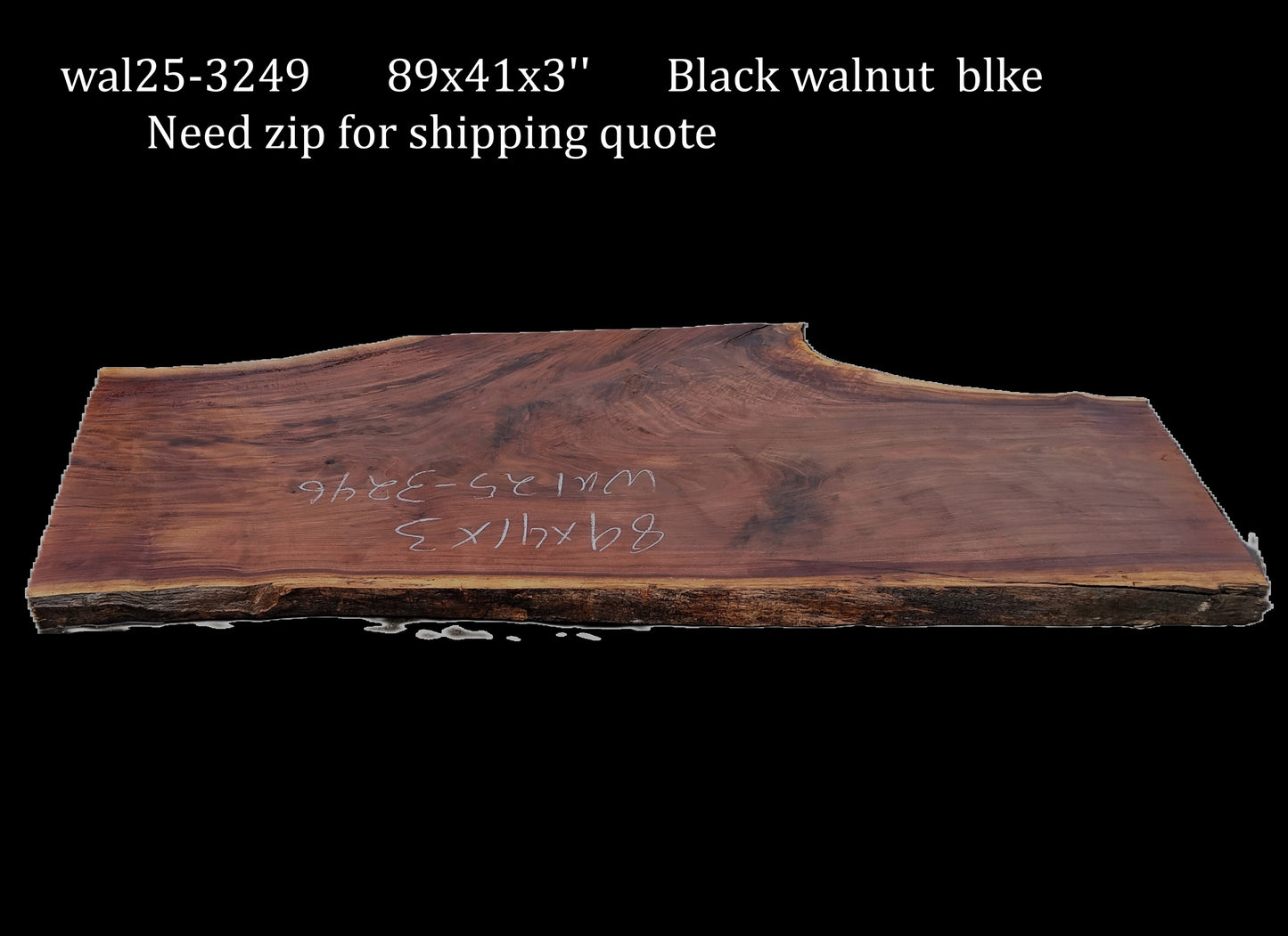 Black Walnut | DIY | Live Edge | River Table | Counter | Wal25-3246