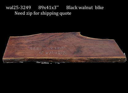 Black Walnut | DIY | Live Edge | River Table | Counter | Wal25-3246