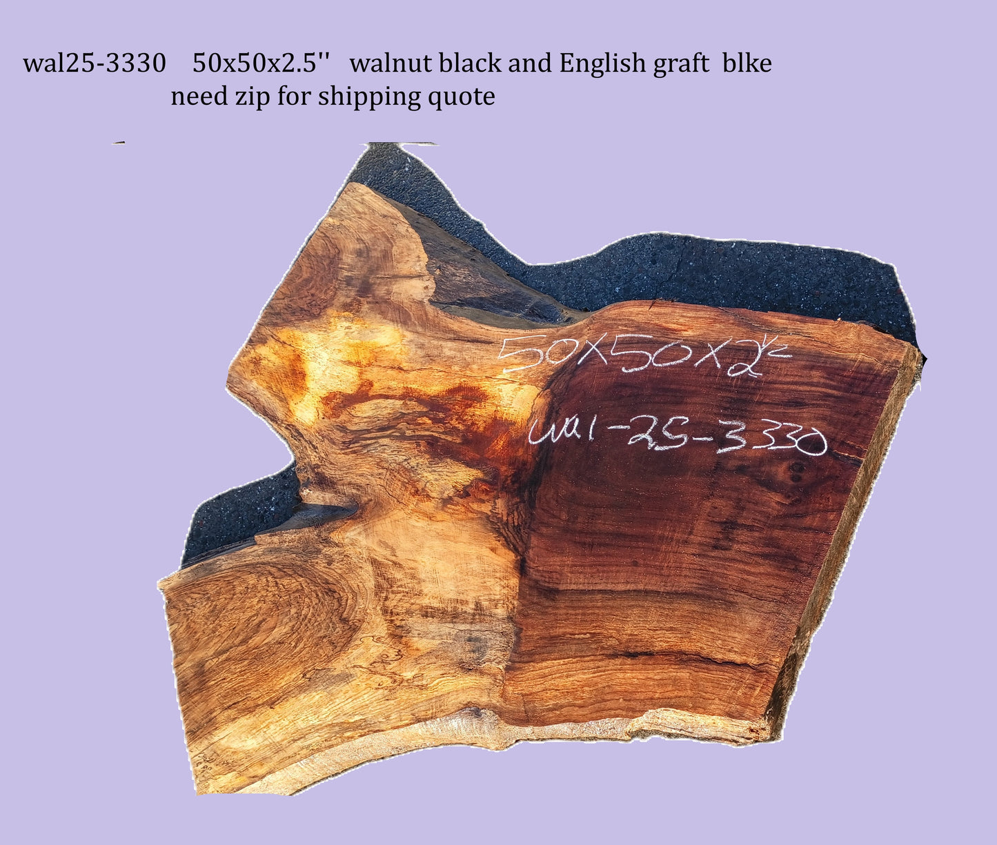 Black Walnut and English Graft | DIY | River Table | Wal25-3330