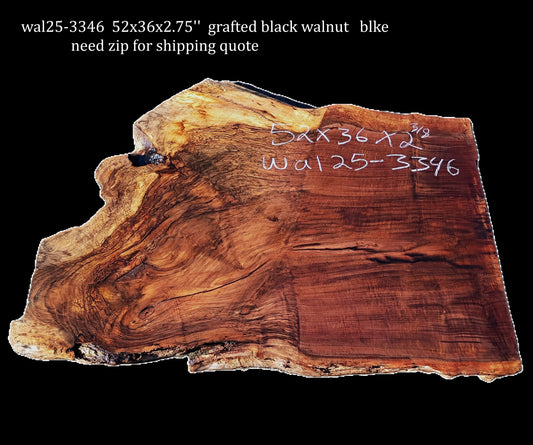Grafted Black Walnut | DIY | Live Edge | River Table | Wal25-3346