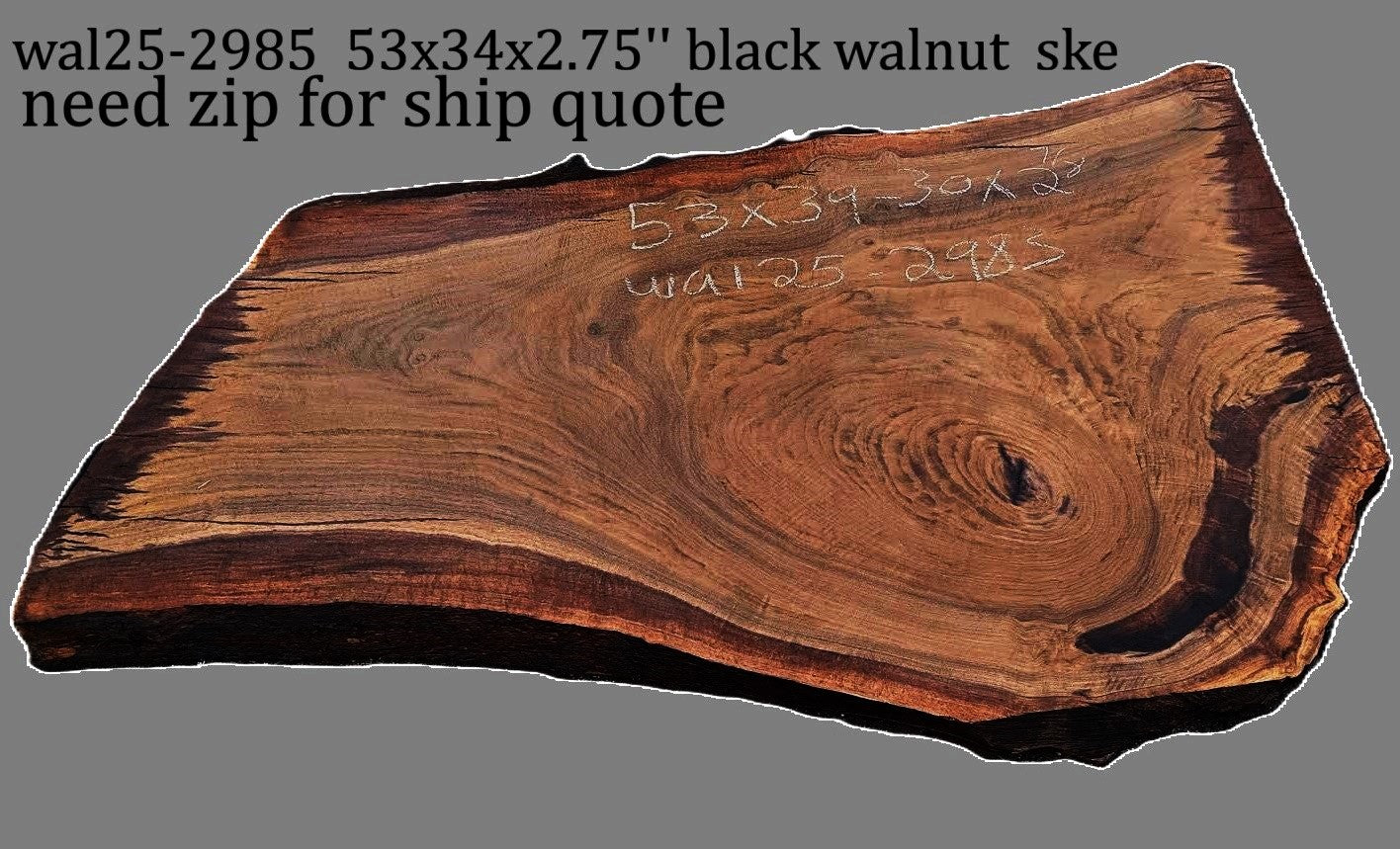 Black Walnut | DIY | Live Edge | River Table | Wal25-2983