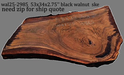 Black Walnut | DIY | Live Edge | River Table | Wal25-2983