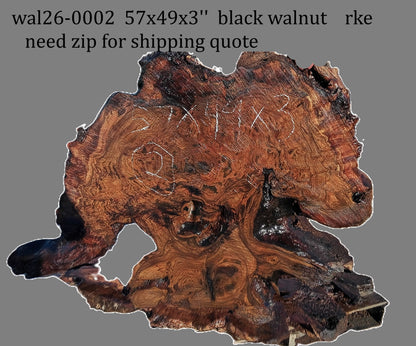 Black Walnut | DIY | River Table | Live Edge | Wal26-0002