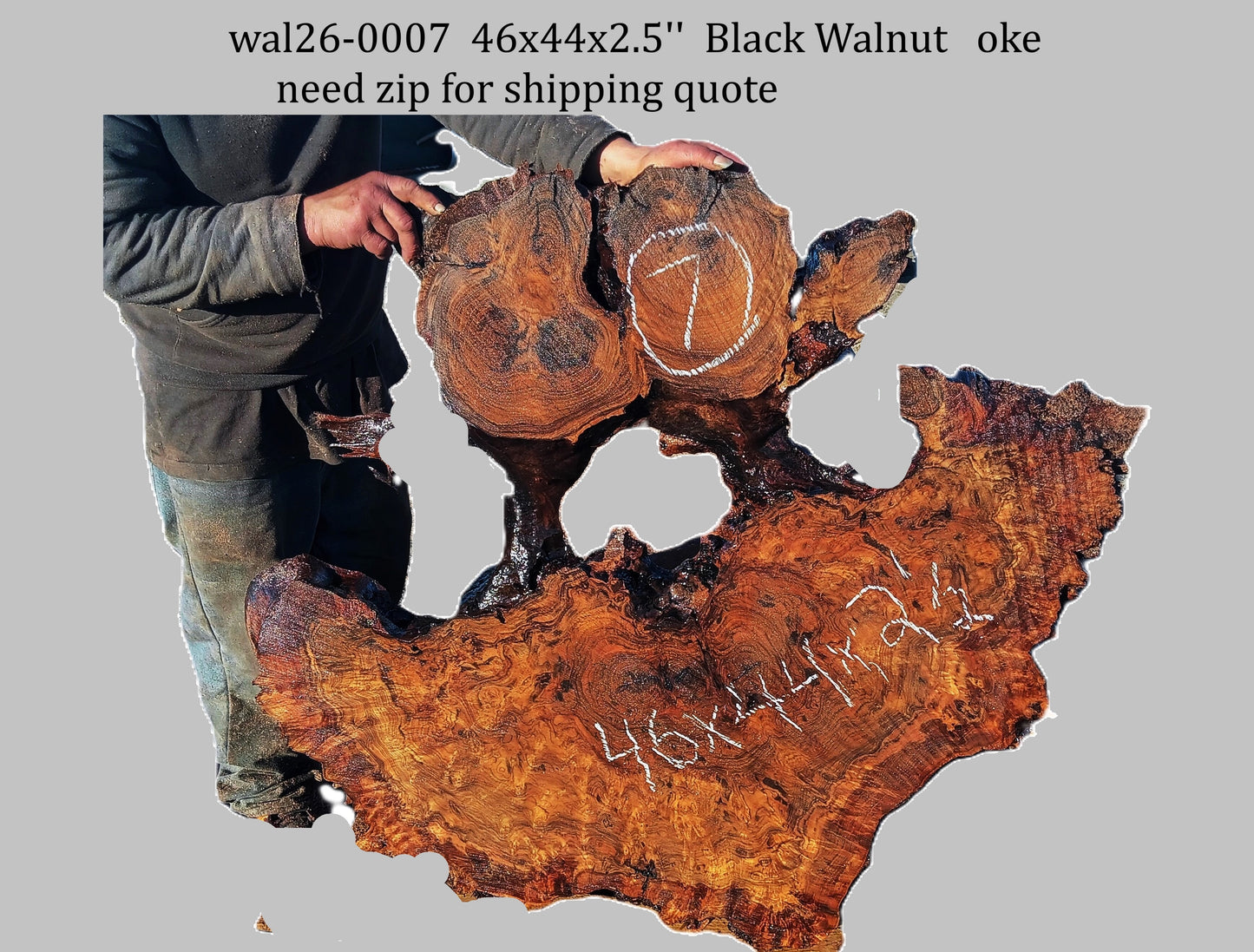 Black Walnut | DIY | Live Edge | River Table | Wal26-0007