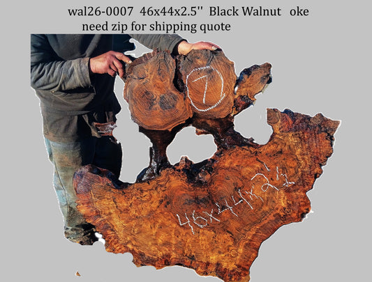Black Walnut | DIY | Live Edge | River Table | Wal26-0007