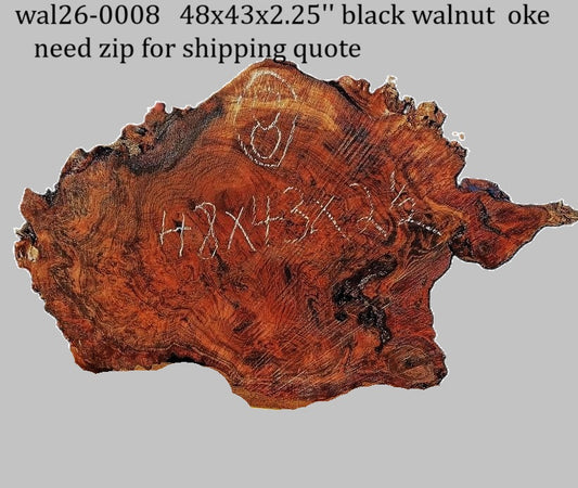 Black Walnut | DIY | Live Edge | River Table | Wal26-0008