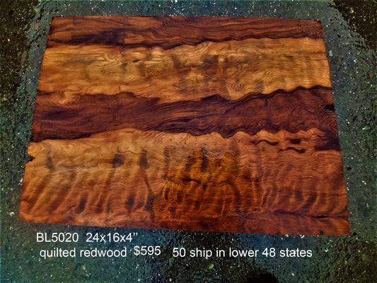 quilted |  old growth redwood | DIY wood crafts | Guitar woods | bl5020