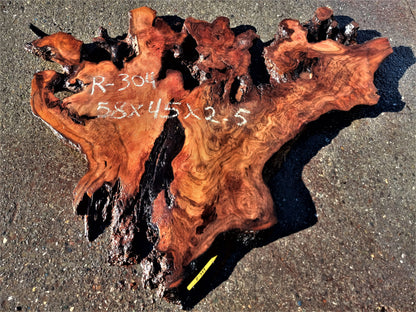 live edge redwood | epoxy river table | Dining table | Wall sculpture | R-304