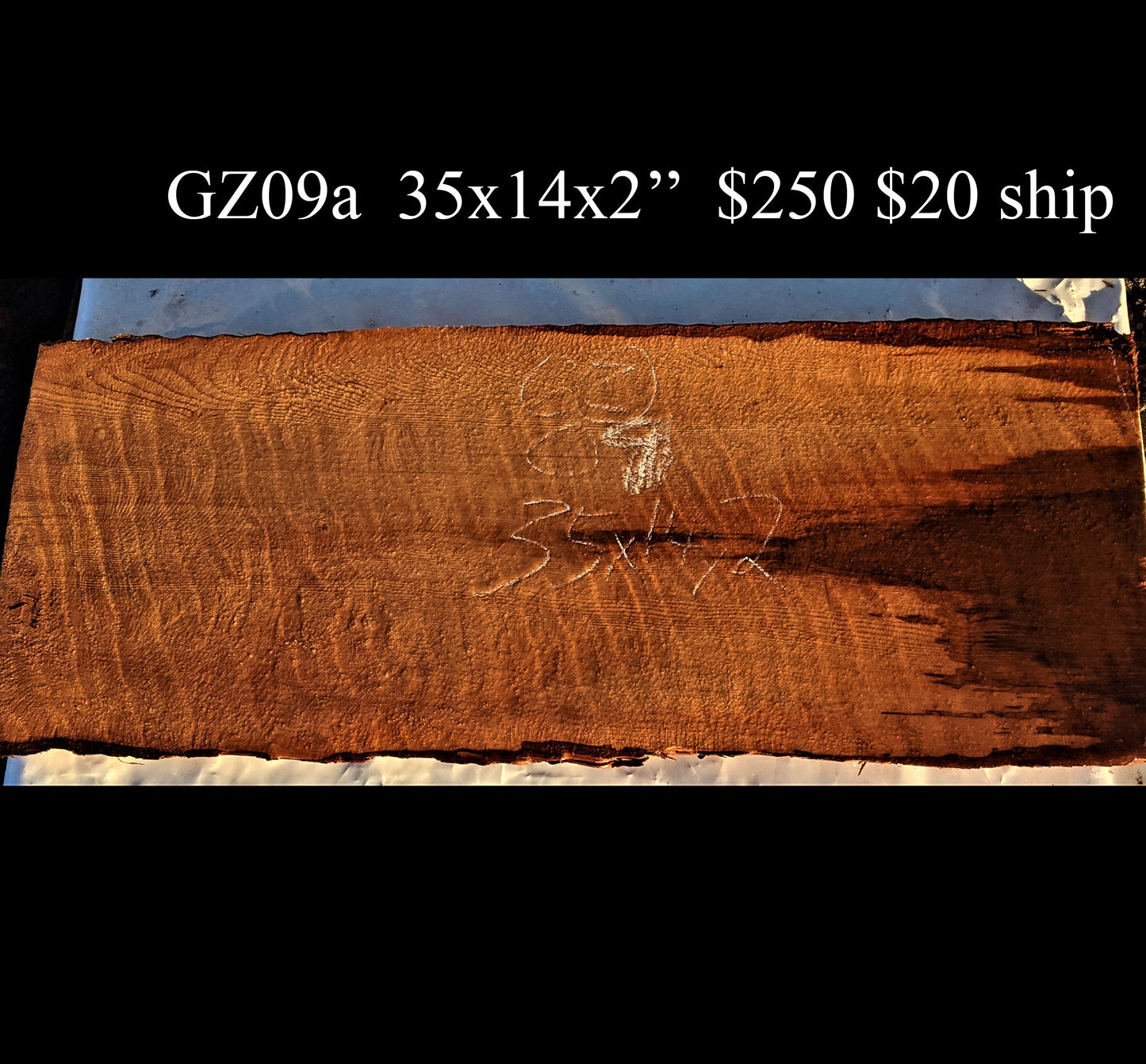 guitar billet | curly redwood | craft wood | carving wood- gz09