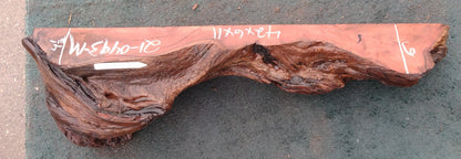 Redwood Mantel Shelf | Old growth | live edge | DIY craft wood | 21-0493-MT