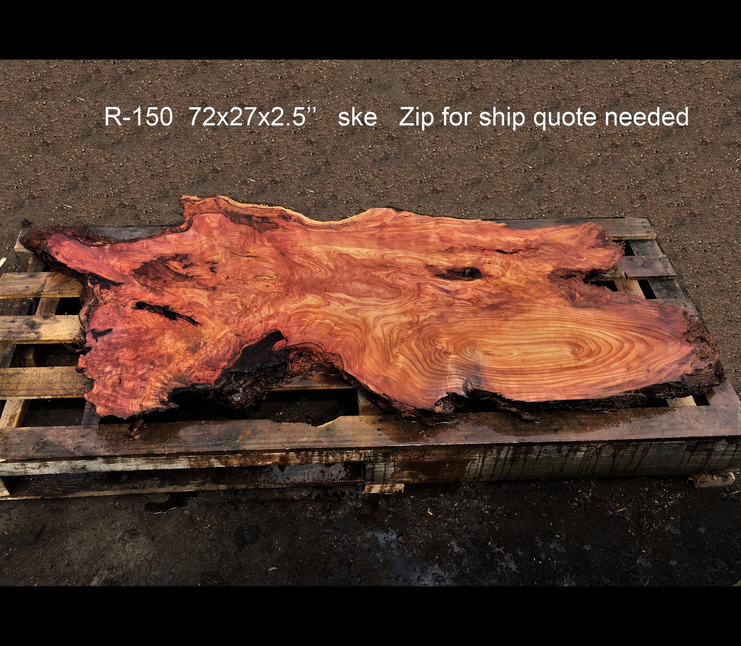 redwood burl | live edge slab | DIY wood crafts | r-150