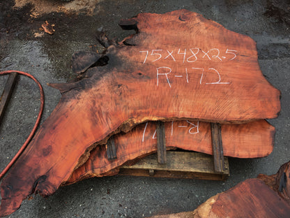 Live edge |  redwood slab | burl table | DIY wood crafts | rtesin table | R-1723