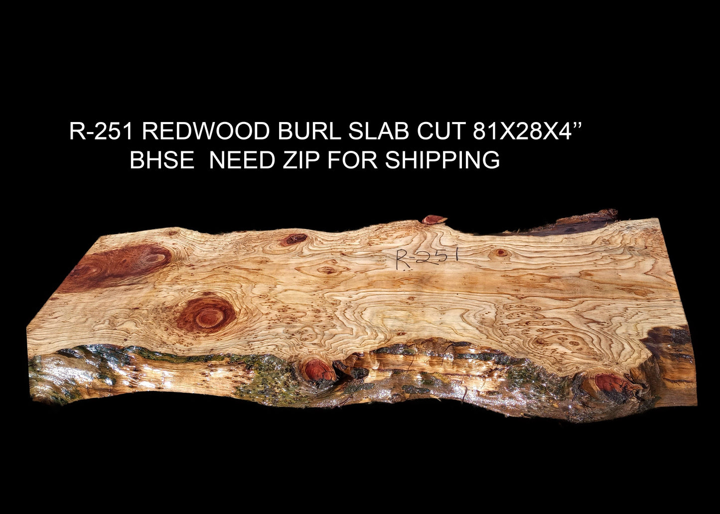 Burl table | redwood burl and curly | DIY wood crafts | r215