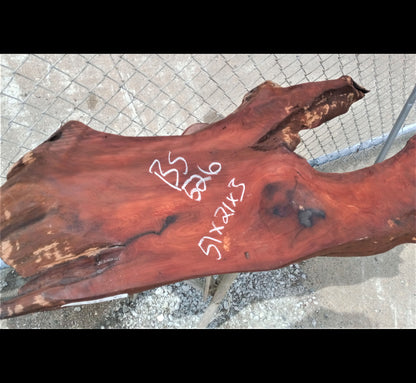 Live edge redwood slab | river table | craft woods | bs526