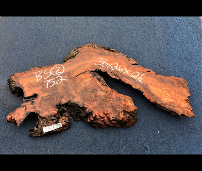 epoxy river table | live edge slab | redwood burl | craft wood | bsz752