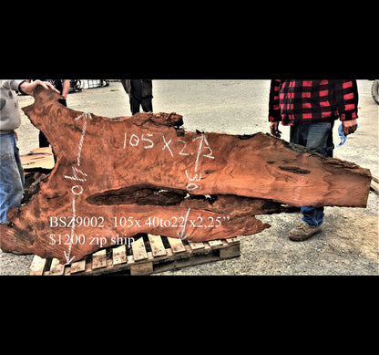 live edge redwood burl | headboard | river table | craft woods