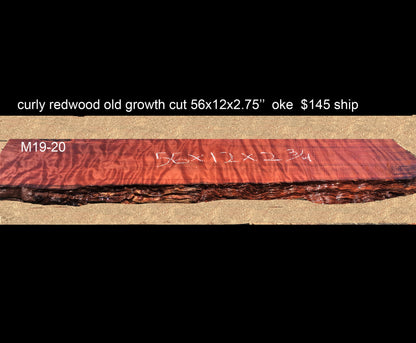 fireplace Mantel | curly redwood  | DIy wood crafts | Old growth | M19-20