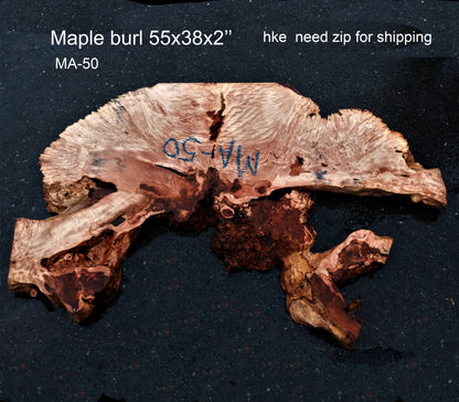Maple burl slab | live edge slab | river table | DIY crafts | M-50