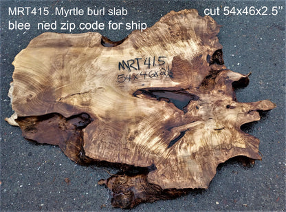 Myrtle burl slab | live edge | epoxy table | DIY wood crafts | mrt415