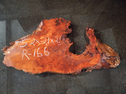Redwood burl | live edge slab | river table | DIY craft wood | r-166
