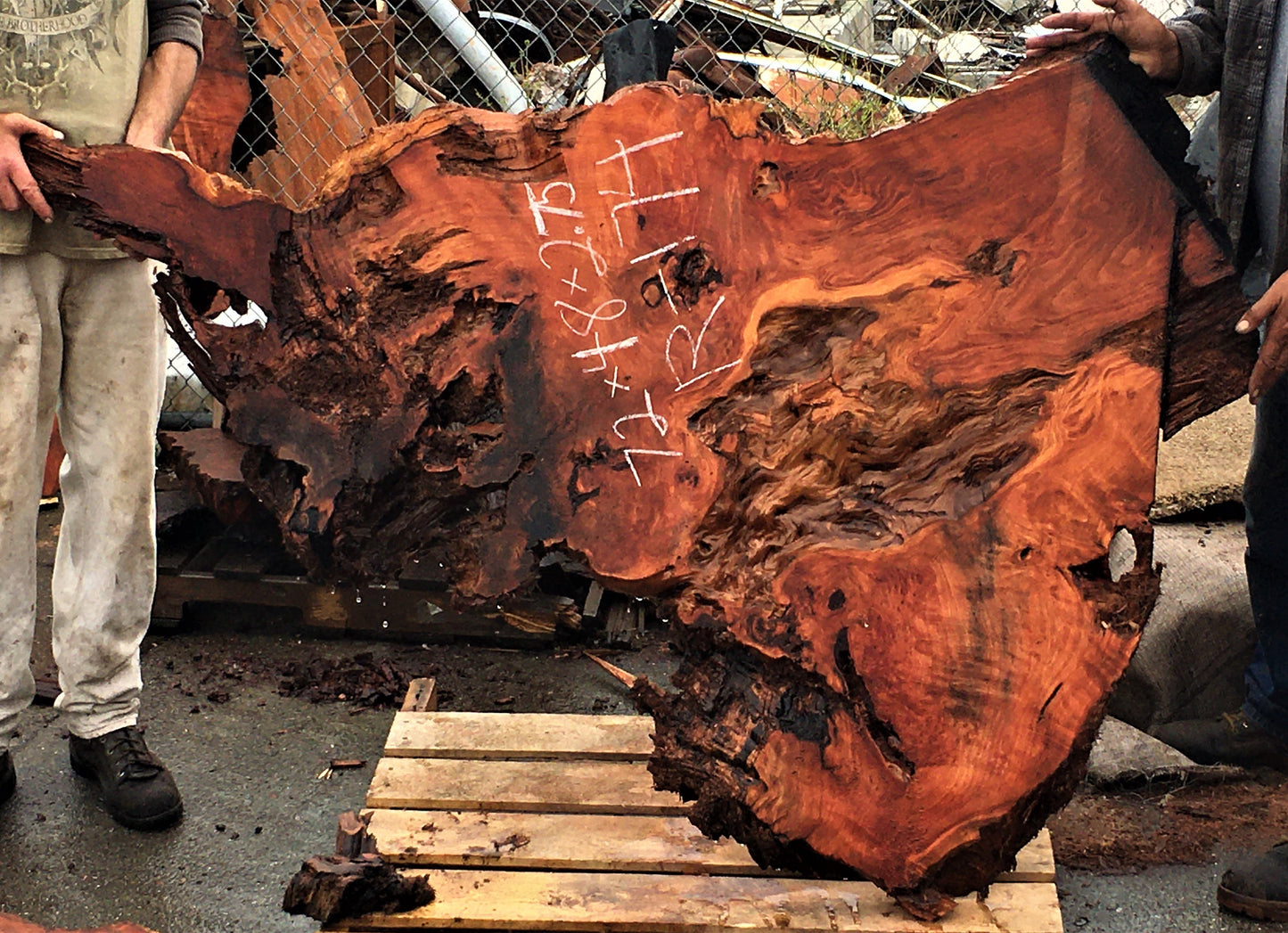 epoxy river table | redwood burl | live edge slab | DIY wood crafts | R-174