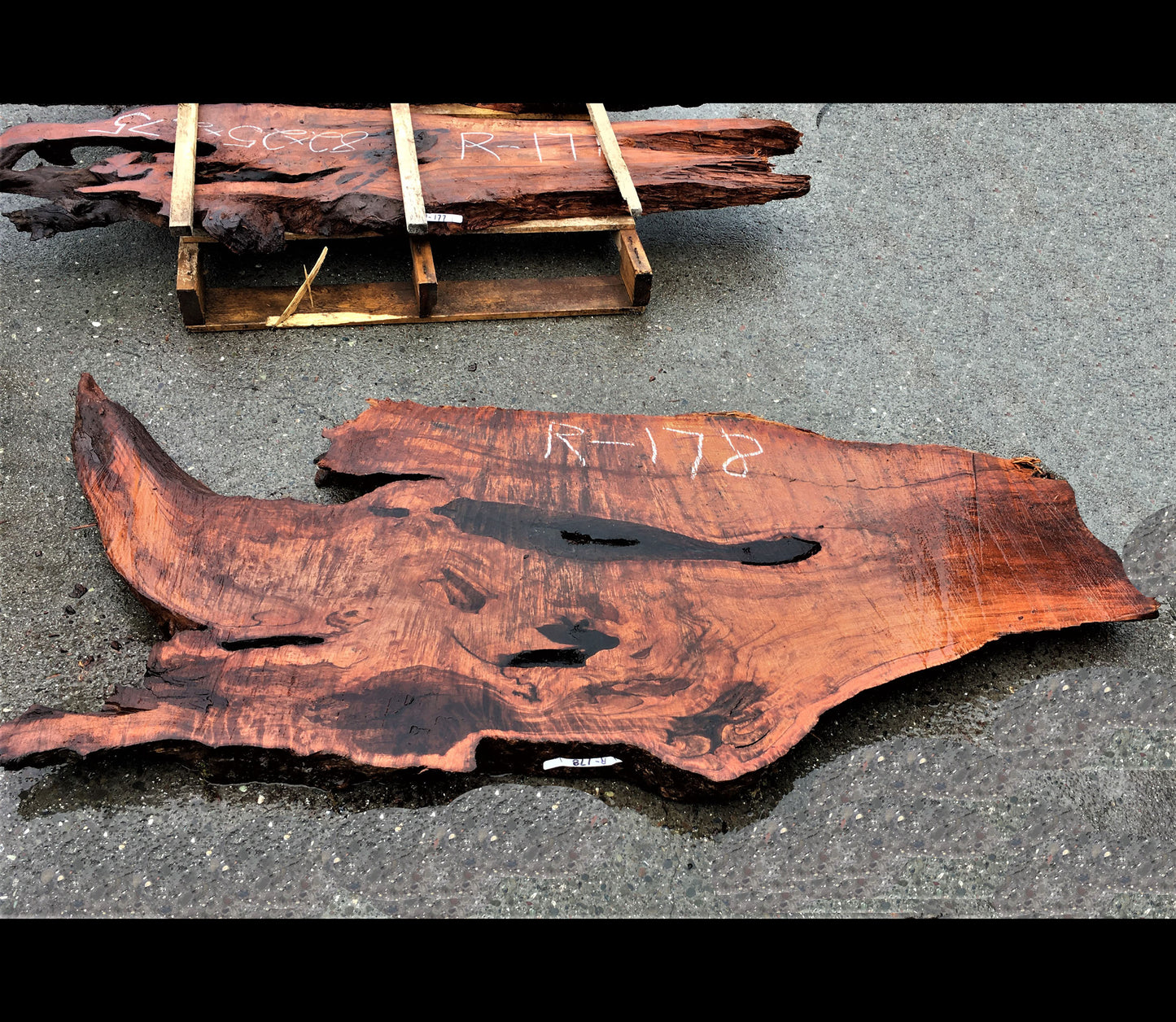 Epoxy river table | live edge slab | redwood burl | DIY crafts | R-178