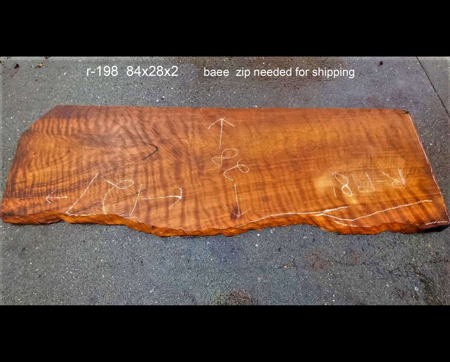 Curly redwood | live edge counter bar | DIY wood crafts | r-198