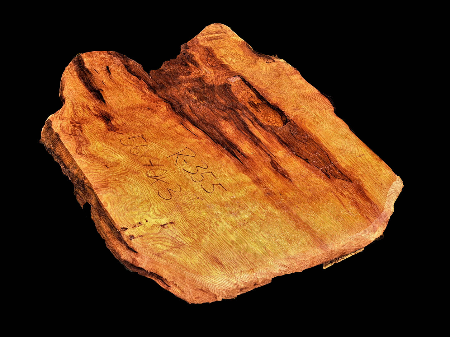 Curly Redwood | live edge slab | burl table | DIY wood craft | r355