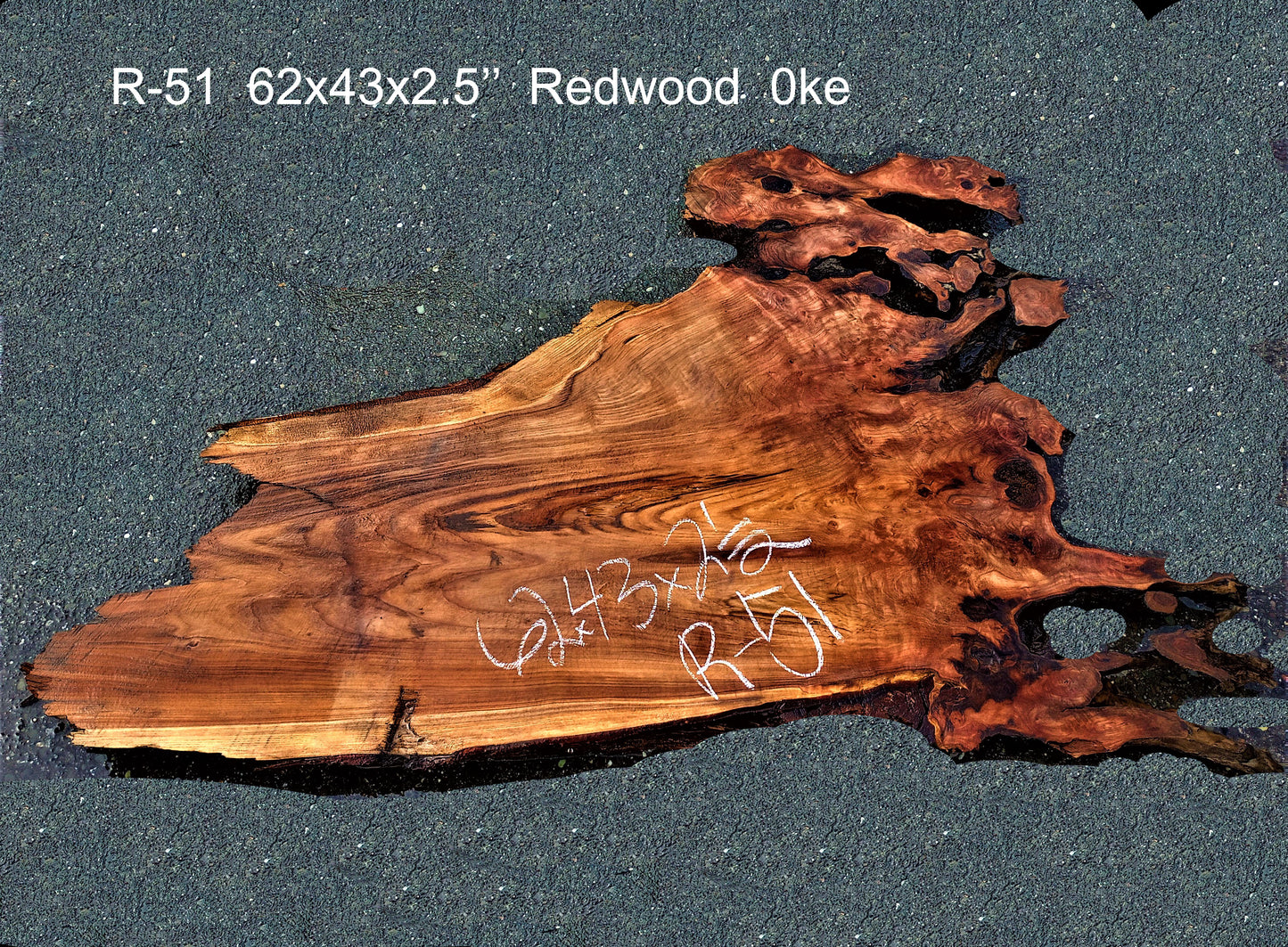 redwood burl slab | live edge slab | DIY wood crafts | Bar counter | r-51