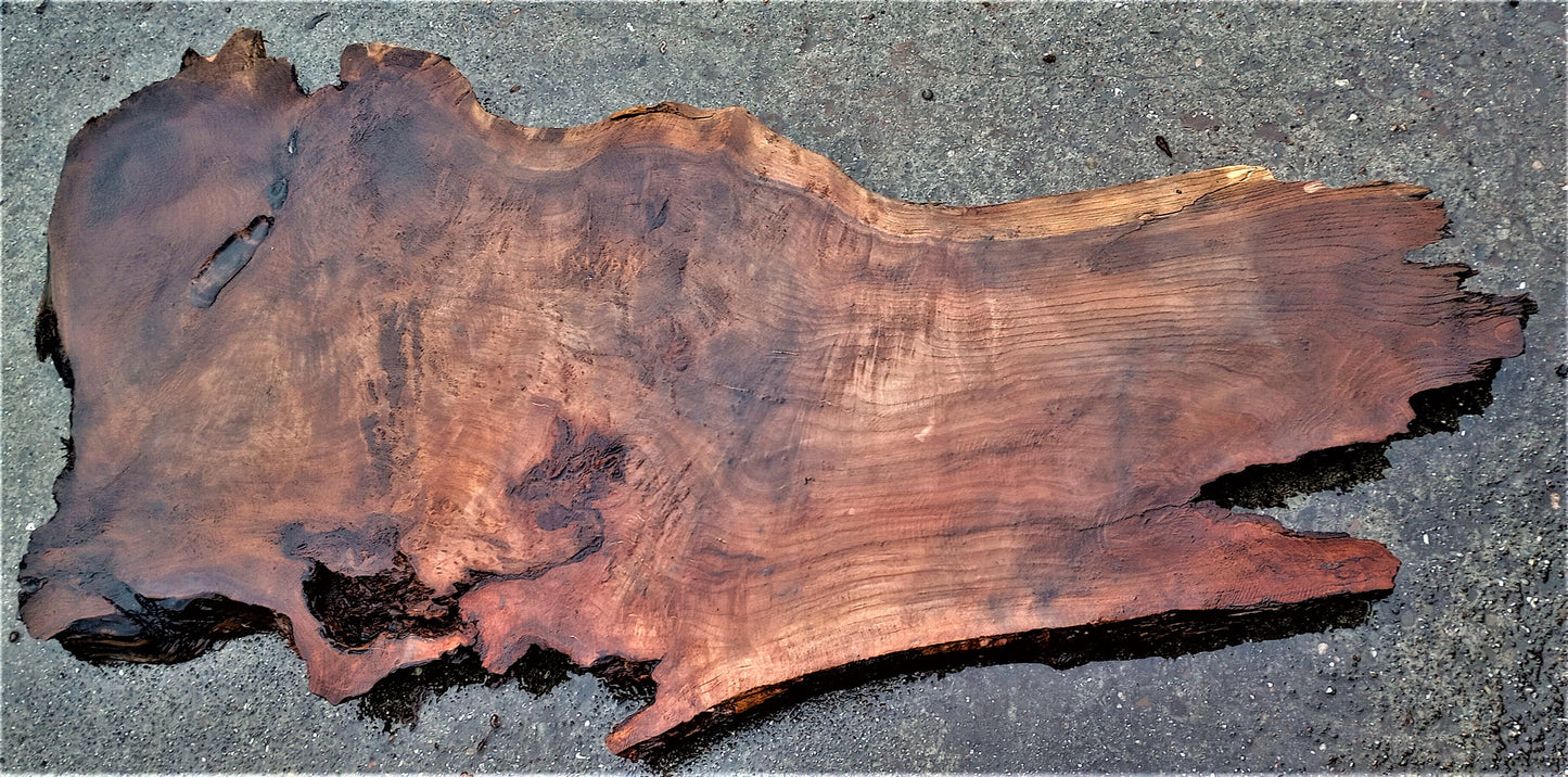 redwood | live edge slab | dining table | DIY crafts | burl table | R-351