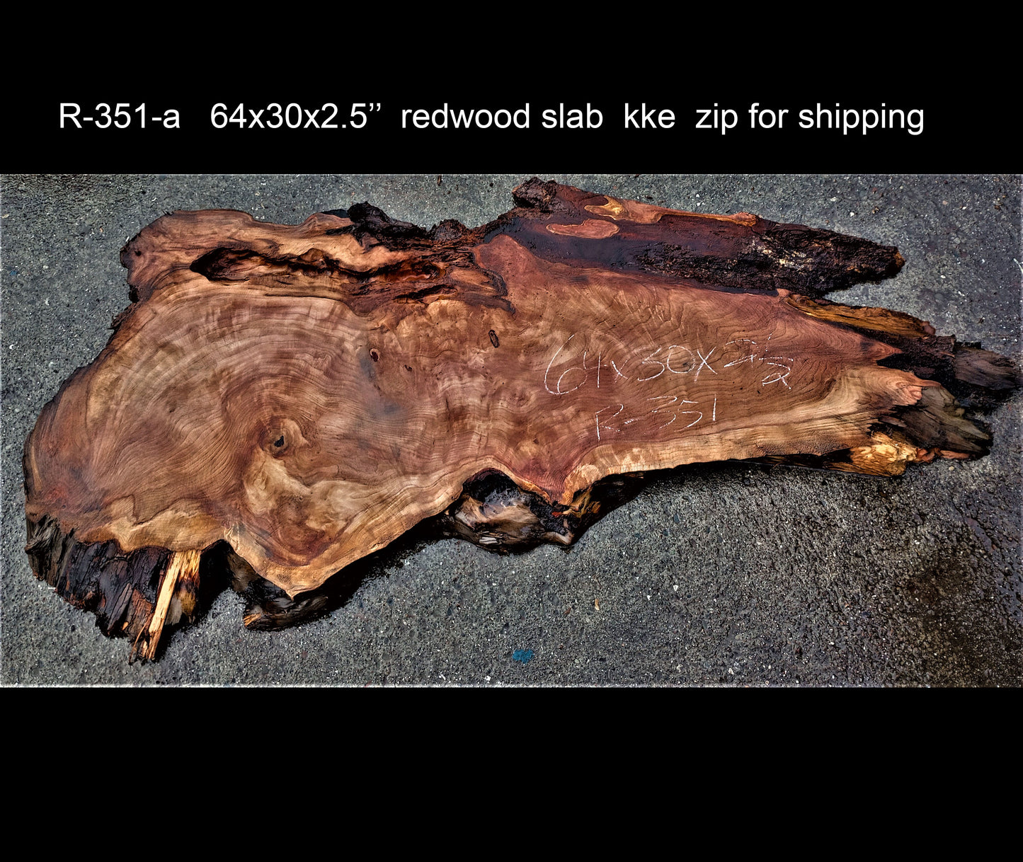 redwood | live edge slab | dining table | DIY crafts | burl table | R-351